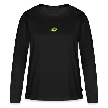 Gabun Flagge Land Einheimische Abstammung Stolz Frauen - Frauen Premium Bio Langarmshirt - Schwarz - Vorne - Julia (174cm)