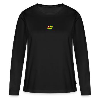 Togo Flag Country Native Ancestry Pride Womens - Women's Premium Organic Long Sleeve Shirt - black - Front - Julia (174cm)