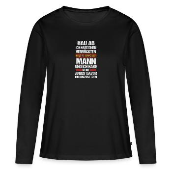 Spanier Spanien - Frauen Premium Bio Langarmshirt - Schwarz - Vorne - Julia (174cm)