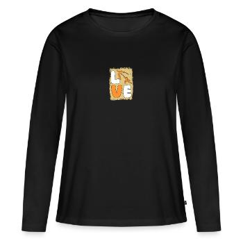 Fechter Fechten - Frauen Premium Bio Langarmshirt - Schwarz - Vorne - Julia (174cm)