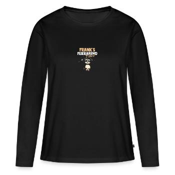 Sloth Frank - Women's Premium Organic Long Sleeve Shirt - black - Front - Julia (174cm)