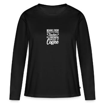 Fidèle serviteur chrétien enseignant de l’école du dimanche - T-shirt manches longues Premium bio Femme - noir - Devant - Julia (174cm)