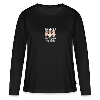 Poupée amant poupée enthousiaste poupée Collector Gear - T-shirt manches longues Premium bio Femme - noir - Devant - Julia (174cm)