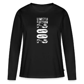 limited edition 2002 20th birthday - Women's Premium Organic Long Sleeve Shirt - black - Front - Julia (174cm)