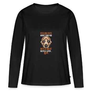 Feeling Cute Borderlands Psycho Masque Cadeau - T-shirt manches longues Premium bio Femme - noir - Devant - Julia (174cm)