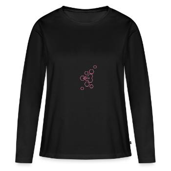 Gift for David - Women's Premium Organic Long Sleeve Shirt - black - Front - Julia (174cm)
