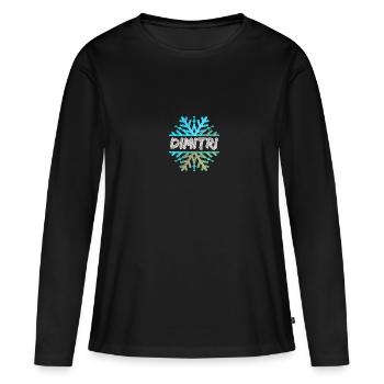Dimitri Dimitri - T-shirt manches longues Premium bio Femme - noir - Devant - Julia (174cm)