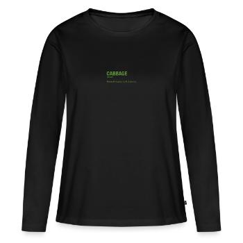 CHOU - T-shirt manches longues Premium bio Femme - noir - Devant - Julia (174cm)