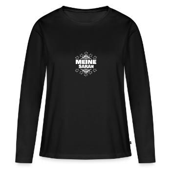 Fille Sarah - T-shirt manches longues Premium bio Femme - noir - Devant - Julia (174cm)