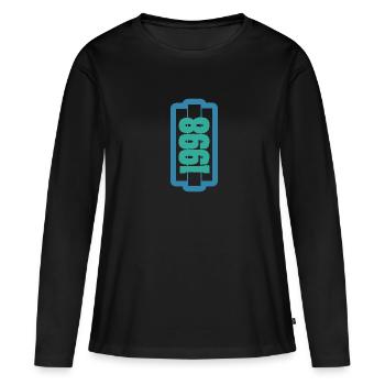 Witzig 1998 - T-shirt manches longues Premium bio Femme - noir - Devant - Julia (174cm)