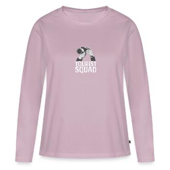 Tourist Squad Picture Photographer Vacation - Women's Premium Organic Long Sleeve Shirt - dusky pink - Front - Julia (174cm)