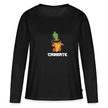 Aser Karaté Maître Poison - T-shirt manches longues Premium bio Femme - noir - Devant - Julia (174cm)