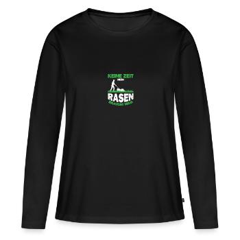 Garden Friends Lawn Whisperer Groundskeeper Gift - Women's Premium Organic Long Sleeve Shirt - black - Front - Julia (174cm)