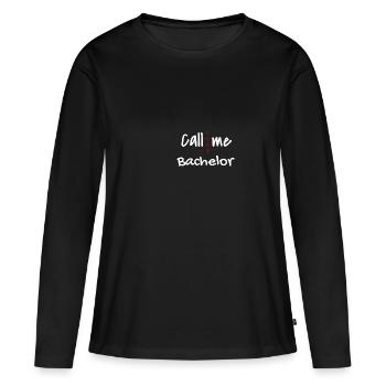 Baccalauréat 2025 Graduation Graduation - T-shirt manches longues Premium bio Femme - noir - Devant - Julia (174cm)