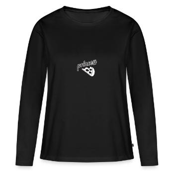 Pizza Princess - Frauen Premium Bio Langarmshirt - Schwarz - Vorne - Julia (174cm)