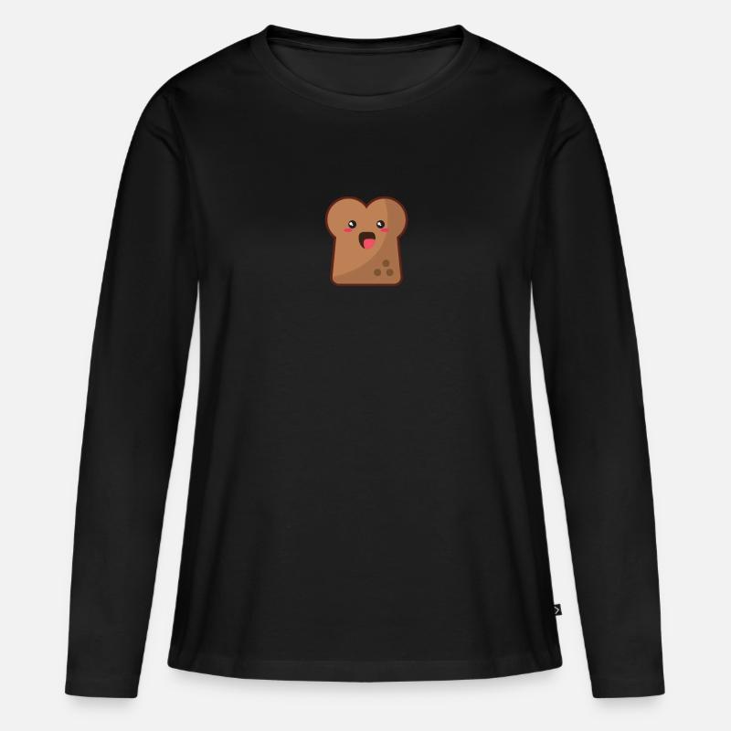 Toast - Frauen Premium Bio Langarmshirt - Schwarz