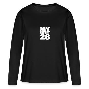 Sweet 28 - Frauen Premium Bio Langarmshirt - Schwarz - Vorne - Julia (174cm)