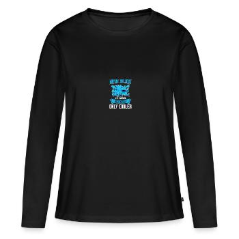 Biologiste marin Biologie marine - T-shirt manches longues Premium bio Femme - noir - Devant - Julia (174cm)