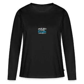 Biologiste marin Biologie marine - T-shirt manches longues Premium bio Femme - noir - Devant - Julia (174cm)