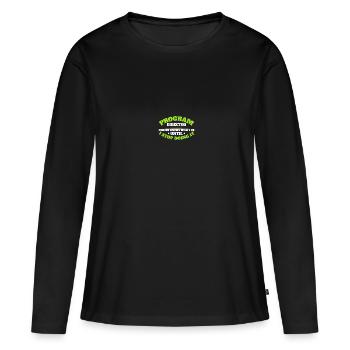 Directeur - T-shirt manches longues Premium bio Femme - noir - Devant - Julia (174cm)