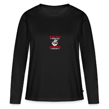 Pompes funèbres Directeurs de pompes funèbres - T-shirt manches longues Premium bio Femme - noir - Devant - Julia (174cm)