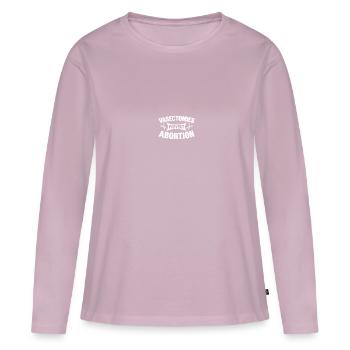 Urologist after vasectomy - Women's Premium Organic Long Sleeve Shirt - dusky pink - Front - Julia (174cm)