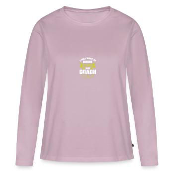 Softball-Trainerin - Frauen Premium Bio Langarmshirt - Altrosa - Vorne - Julia (174cm)