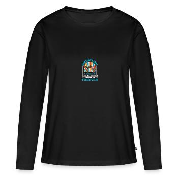 Lutteurs - T-shirt manches longues Premium bio Femme - noir - Devant - Julia (174cm)