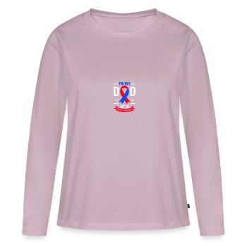 Congenital heart defect CHD consciousness - Women's Premium Organic Long Sleeve Shirt - dusky pink - Front - Julia (174cm)