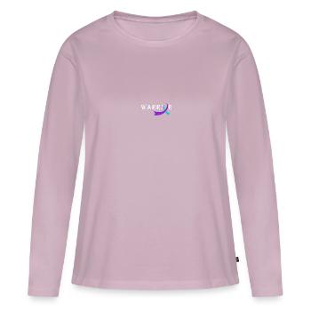 Sunflower Suicide Prevention Suicide Education - T-shirt manches longues Premium bio Femme - rose poudré - Devant - Julia (174cm)
