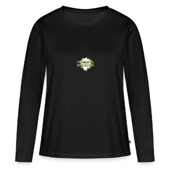 Paranormal Investigator Ghostbusters - T-shirt manches longues Premium bio Femme - noir - Devant - Julia (174cm)