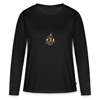 Paranormal Investigator Ghostbusters - T-shirt manches longues Premium bio Femme - noir - Devant - Julia (174cm)