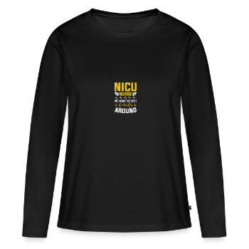 Soeur de l’USIN - T-shirt manches longues Premium bio Femme - noir - Devant - Julia (174cm)