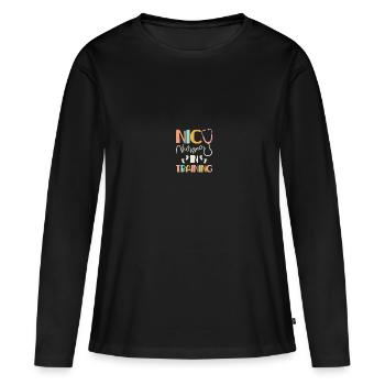 Soeur de l’USIN - T-shirt manches longues Premium bio Femme - noir - Devant - Julia (174cm)