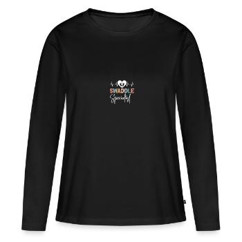 Soeur de l’USIN - T-shirt manches longues Premium bio Femme - noir - Devant - Julia (174cm)