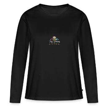 Soeur de l’USIN - T-shirt manches longues Premium bio Femme - noir - Devant - Julia (174cm)