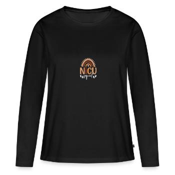 Soeur de l’USIN - T-shirt manches longues Premium bio Femme - noir - Devant - Julia (174cm)
