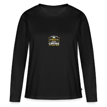 Soeur de l’USIN - T-shirt manches longues Premium bio Femme - noir - Devant - Julia (174cm)