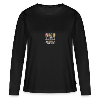 Soeur de l’USIN - T-shirt manches longues Premium bio Femme - noir - Devant - Julia (174cm)