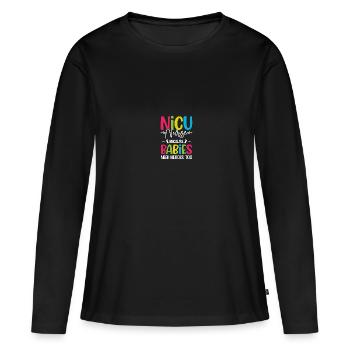 Soeur de l’USIN - T-shirt manches longues Premium bio Femme - noir - Devant - Julia (174cm)
