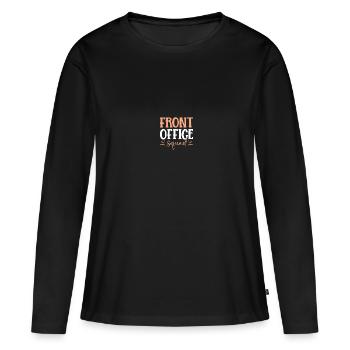 Journée des professionnels de l’administration - T-shirt manches longues Premium bio Femme - noir - Devant - Julia (174cm)