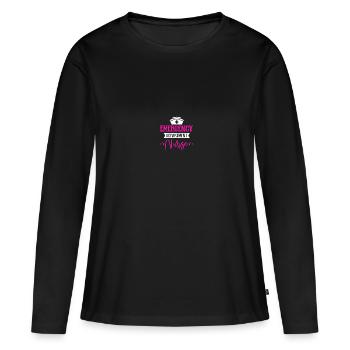 Emergency Department ER Nurse Emergency Department - Women's Premium Organic Long Sleeve Shirt - black - Front - Julia (174cm)
