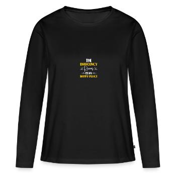 Emergency Department ER Nurse Emergency Department - Women's Premium Organic Long Sleeve Shirt - black - Front - Julia (174cm)