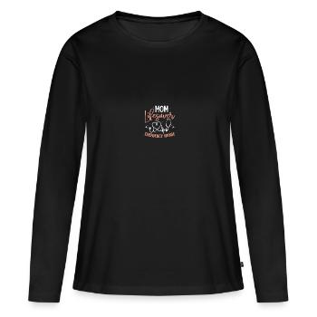 Infirmière d’urgence Infirmière d’urgence - T-shirt manches longues Premium bio Femme - noir - Devant - Julia (174cm)