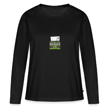 Baseball Card Collector Baseball Card - T-shirt manches longues Premium bio Femme - noir - Devant - Julia (174cm)