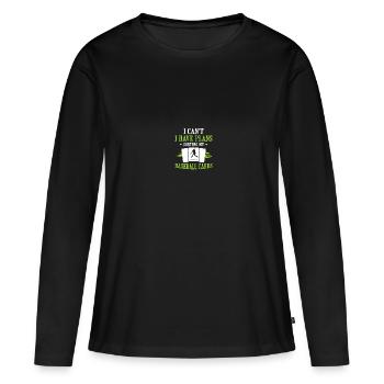Baseball Card Collector Baseball Card - T-shirt manches longues Premium bio Femme - noir - Devant - Julia (174cm)