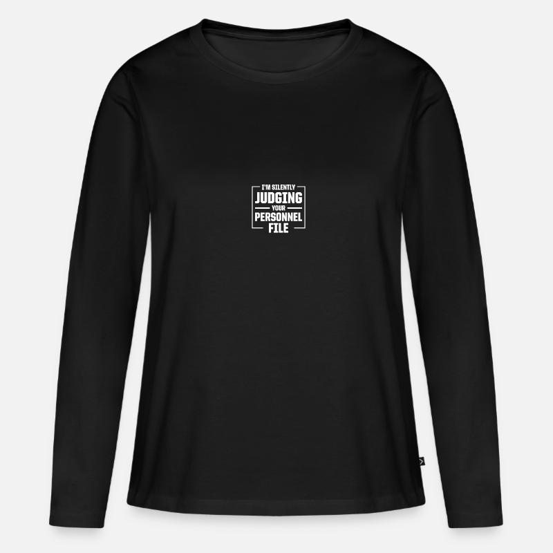 Responsabile Risorse Umane - Maglia a maniche lunghe ecologica premium da donna - nero