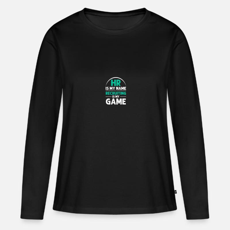 Responsabile Risorse Umane - Maglia a maniche lunghe ecologica premium da donna - nero