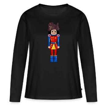 Pirate Nutcracker - Women's Premium Organic Long Sleeve Shirt - black - Front - Julia (174cm)