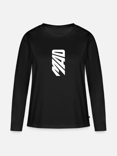 Mad - Frauen Premium Bio Langarmshirt - Schwarz